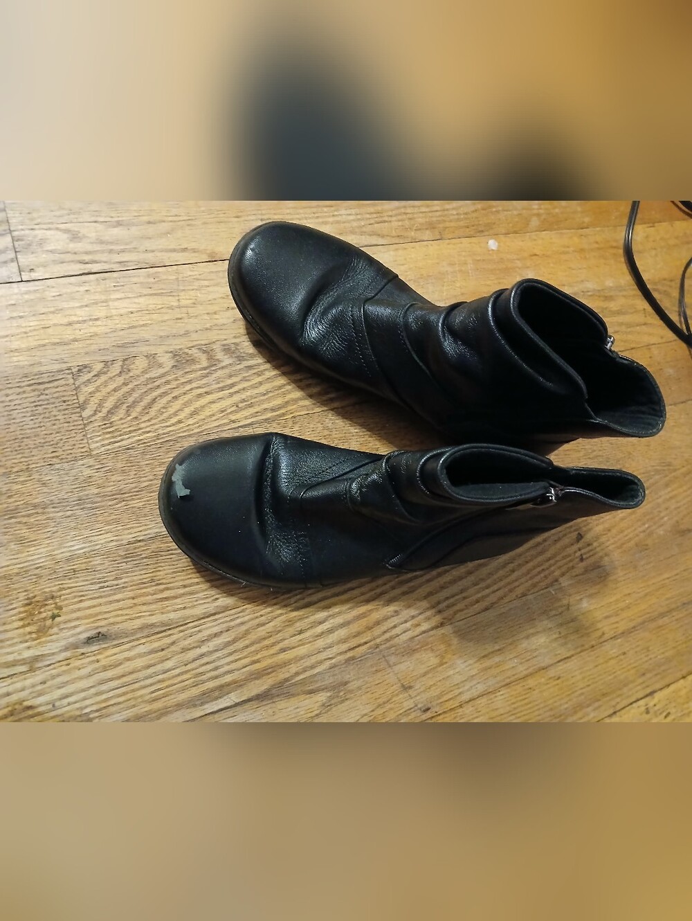 Clarks Black Women's Ankle Booties with Side Zipper